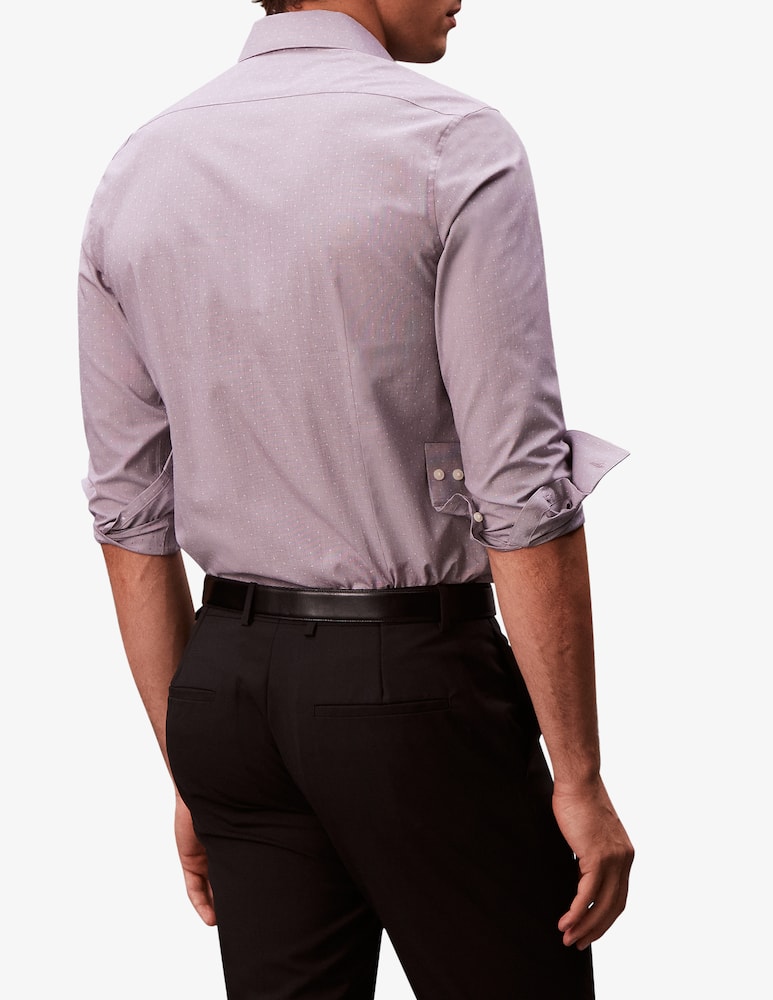 rinascente Calvin Klein Camicia in popeline a pois slim fit