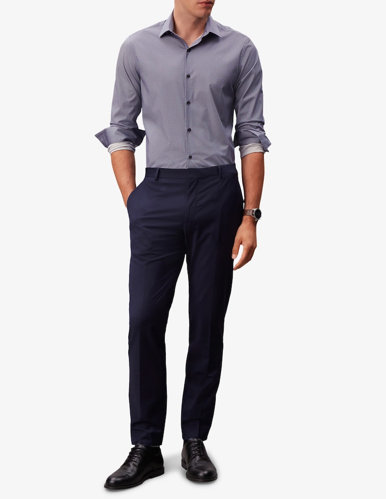rinascente Calvin Klein Camicia in popeline a pois slim fit