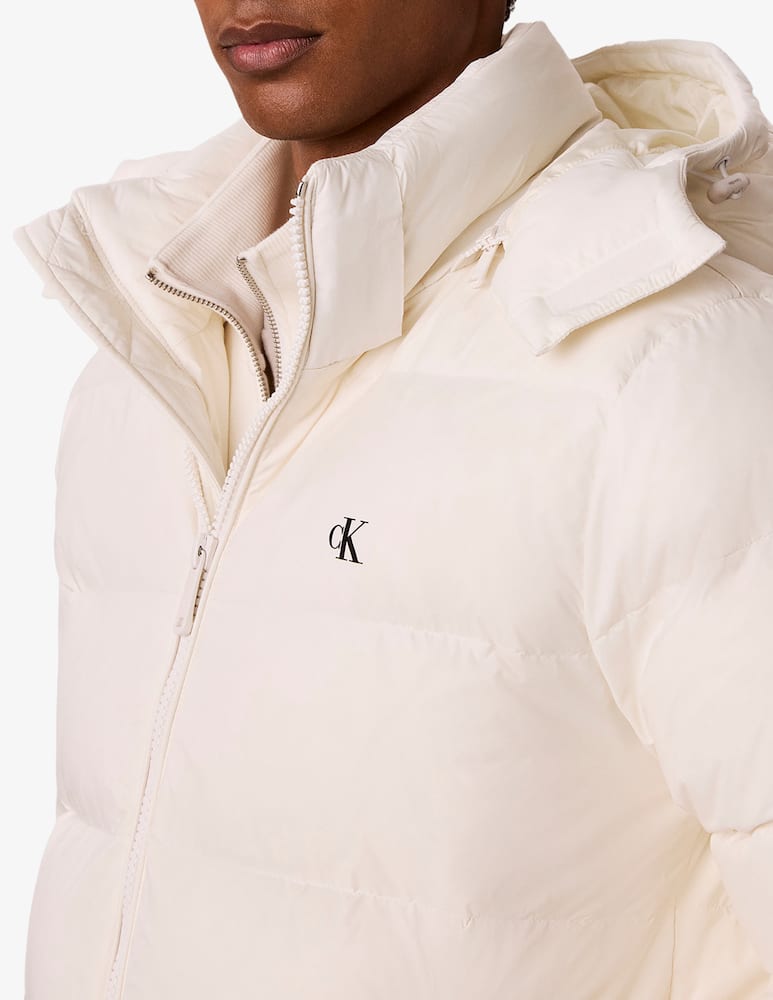 Calvin Klein Jeans Nylon zip-off hood puffer jacket - picture 4 Calvin Klein Jeans Nylon zip-off hood puffer jacket - picture 4