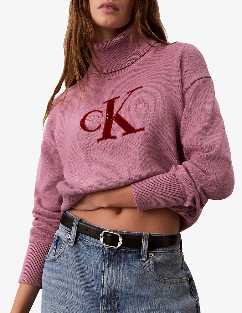 Calvin Klein Jeans Logo turtleneck pullover - picture 1