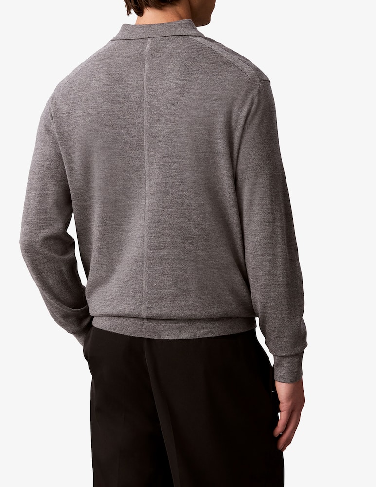 rinascente Calvin Klein Polo a maniche lunghe in lana merino