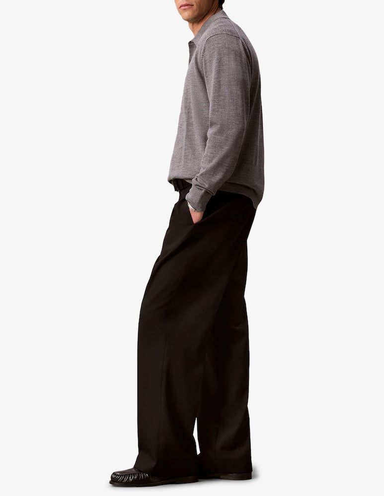 rinascente Calvin Klein Polo a maniche lunghe in lana merino