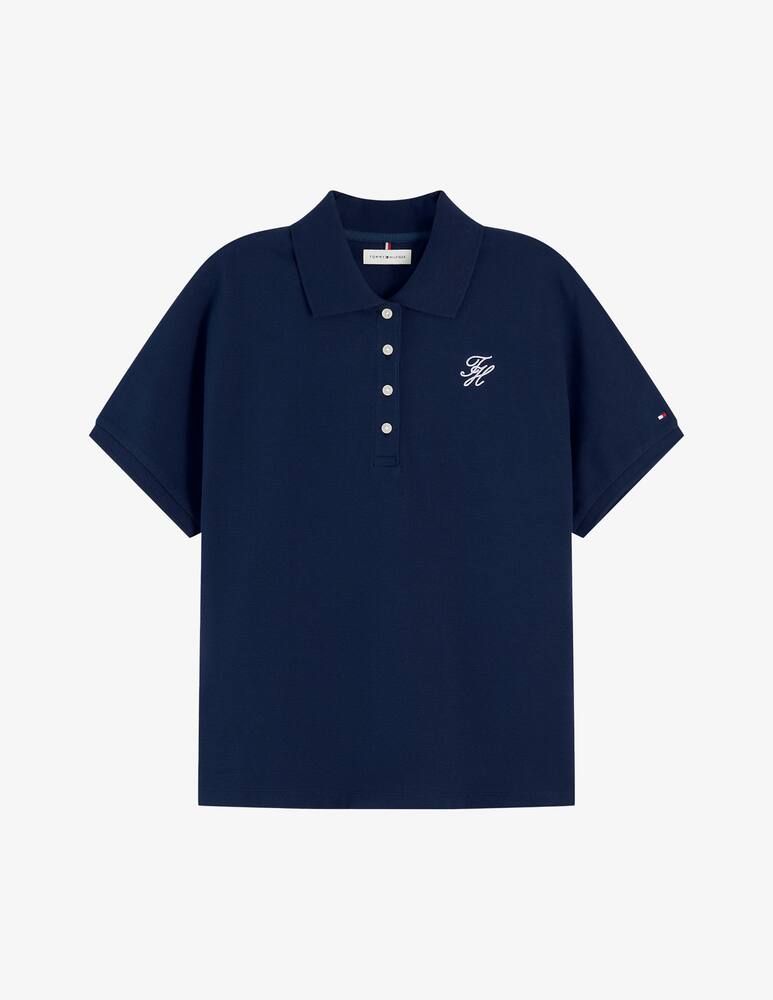 Tommy Hilfiger Polo boxy in misto cotone - immagine 5 Tommy Hilfiger Polo boxy in misto cotone - immagine 5