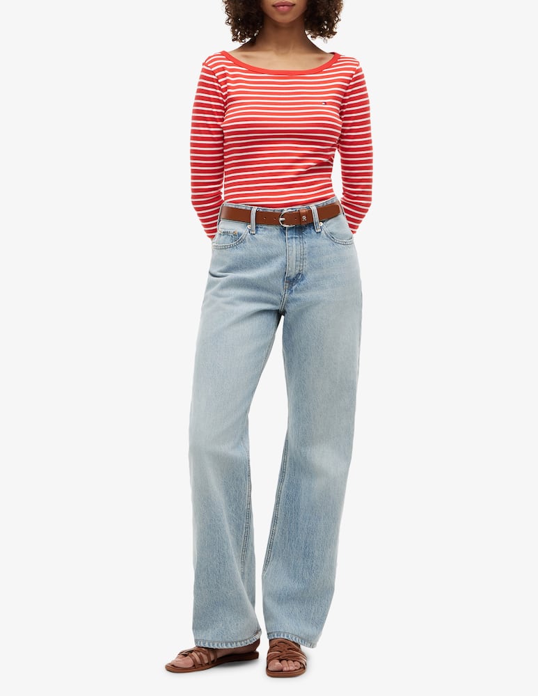 Tommy Hilfiger Striped boat neck 3/4 sleeve t-shirt - picture 2 Tommy Hilfiger Striped boat neck 3/4 sleeve t-shirt - picture 2