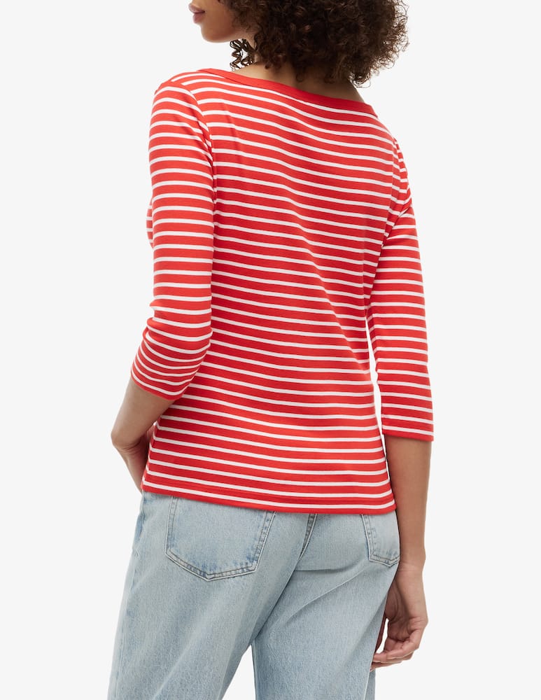 Tommy Hilfiger Striped boat neck 3/4 sleeve t-shirt - picture 3 Tommy Hilfiger Striped boat neck 3/4 sleeve t-shirt - picture 3