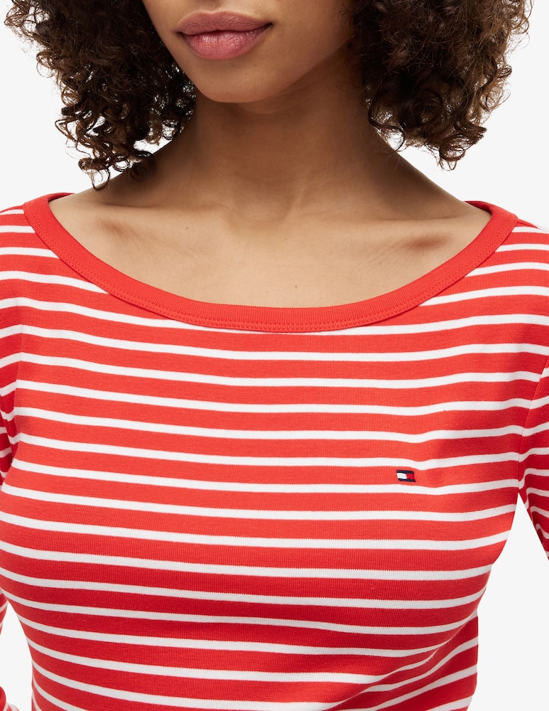 Tommy Hilfiger Striped boat neck 3/4 sleeve t-shirt - picture 4 Tommy Hilfiger Striped boat neck 3/4 sleeve t-shirt - picture 4