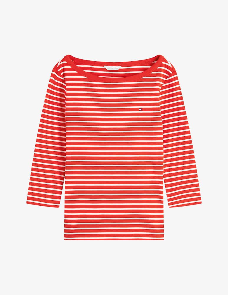 Tommy Hilfiger Striped boat neck 3/4 sleeve t-shirt - picture 5 Tommy Hilfiger Striped boat neck 3/4 sleeve t-shirt - picture 5