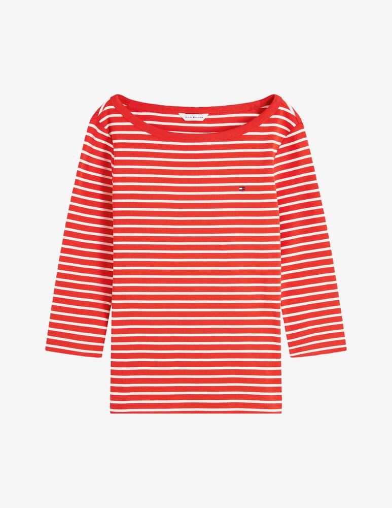 rinascente Tommy Hilfiger Striped boat neck 3/4 sleeve t-shirt