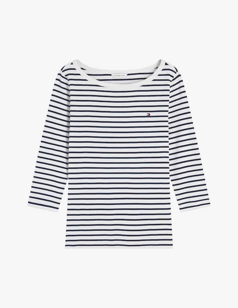 rinascente Tommy Hilfiger Maglia con scollo a barca e maniche a 3/4