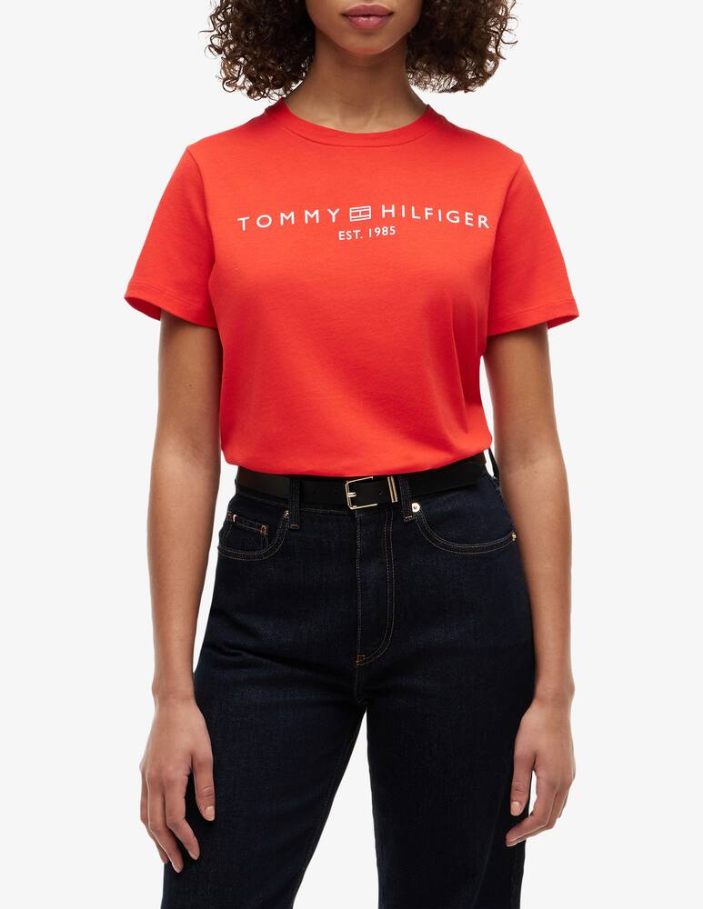Tommy Hilfiger T-shirt in cotone con logo - immagine 1 Tommy Hilfiger T-shirt in cotone con logo - immagine 1