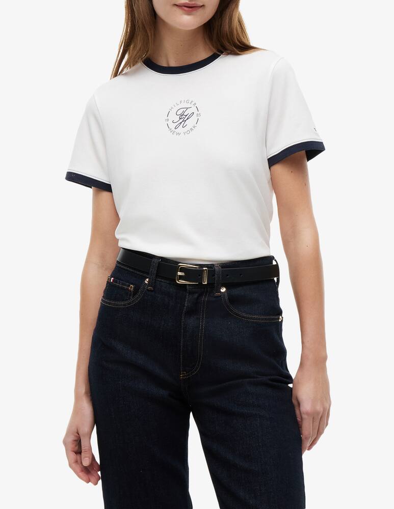 rinascente Tommy Hilfiger T-shirt jersey logo centrale