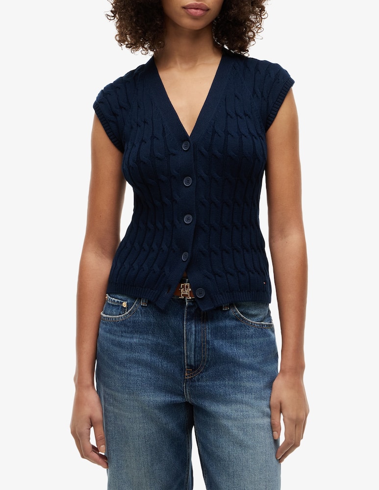 rinascente Tommy Hilfiger Gilet con bottoni in cotone