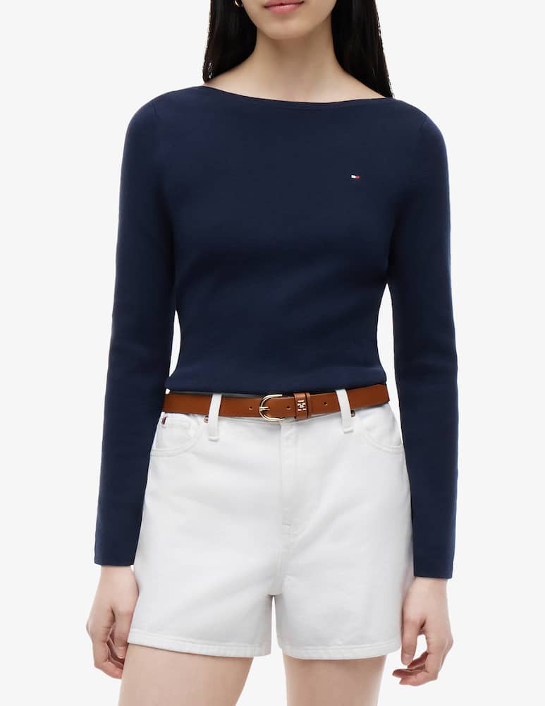 Tommy Hilfiger Maglia scollo a barca in cotone - immagine 1 Tommy Hilfiger Maglia scollo a barca in cotone - immagine 1