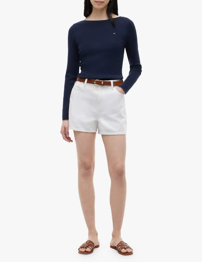 Tommy Hilfiger Maglia scollo a barca in cotone - immagine 2 Tommy Hilfiger Maglia scollo a barca in cotone - immagine 2
