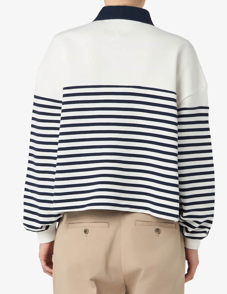 rinascente Tommy Hilfiger Striped knit polo jumper
