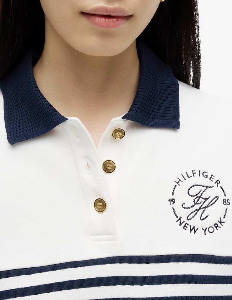 rinascente Tommy Hilfiger Striped knit polo jumper