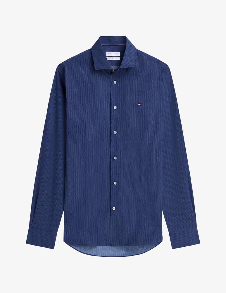 rinascente Tommy Hilfiger Camicia in popeline microprint slim fit