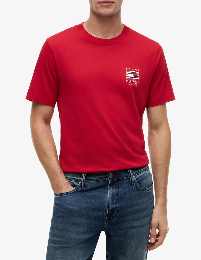 rinascente Tommy Hilfiger T-shirt logo bandiera americana