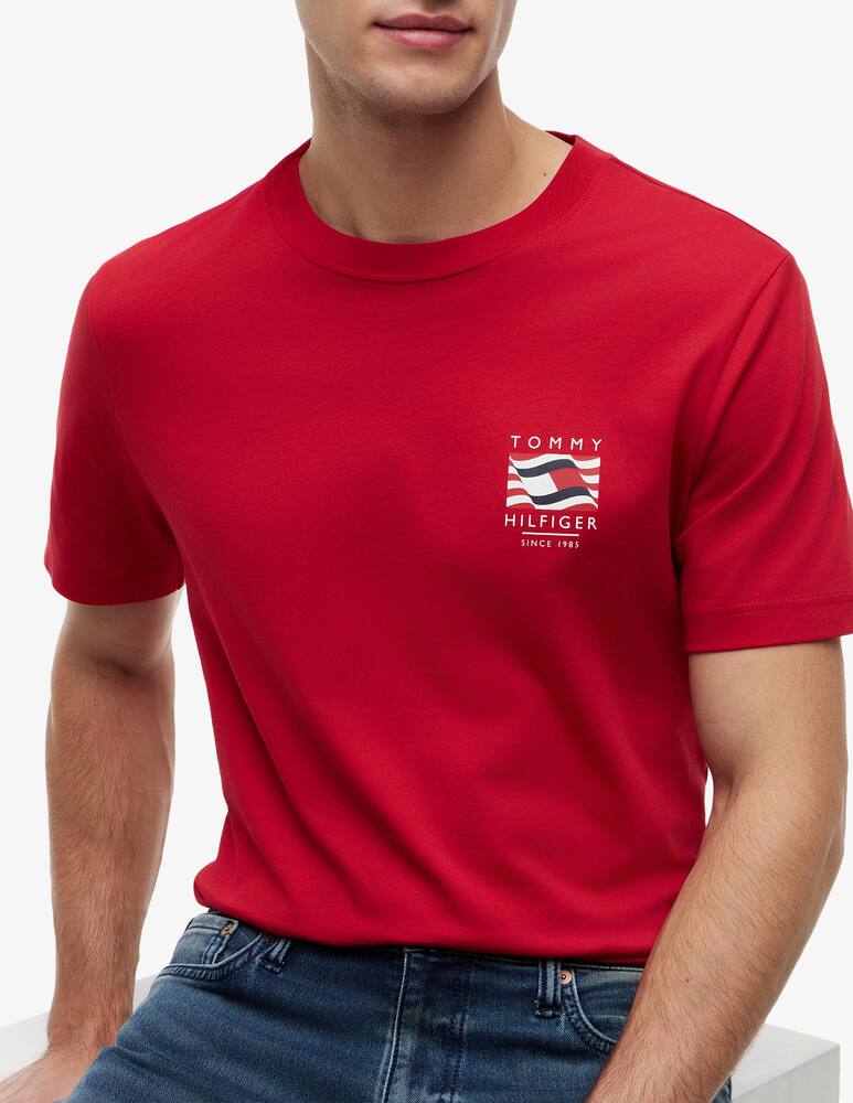 rinascente Tommy Hilfiger T-shirt logo bandiera americana