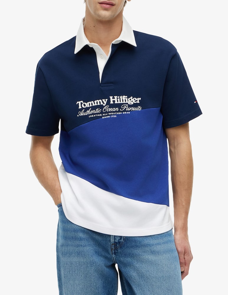 rinascente Tommy Hilfiger Polo regular fit colorblock Sail
