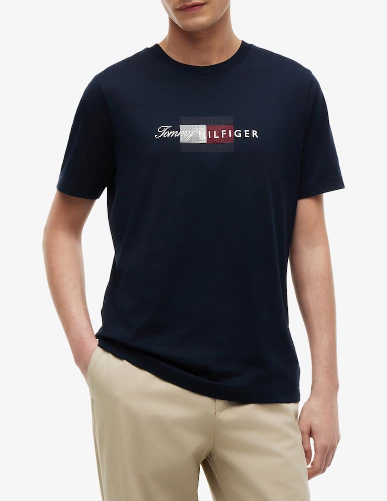 Tommy Hilfiger Script flag logo t-shirt - picture 1