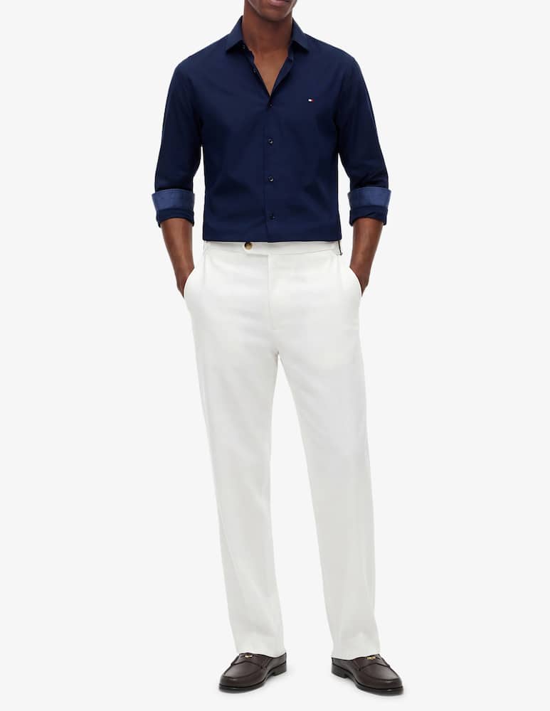 Tommy Hilfiger Slim poplin shirt contrast collar - picture 2