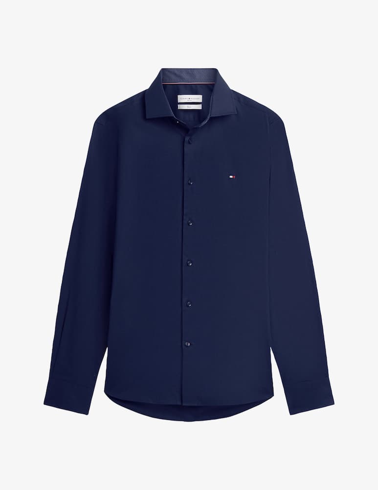 Tommy Hilfiger Slim poplin shirt contrast collar - picture 5