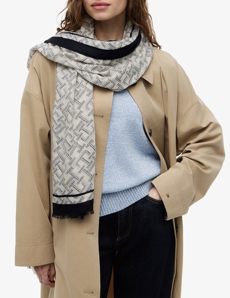 rinascente Tommy Hilfiger Sciarpa con monogramma TH