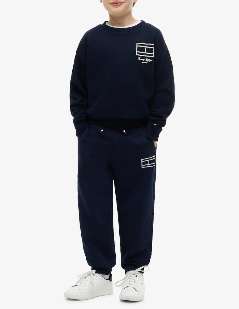 Tommy Hilfiger Pantaloni jogger in felpa con logo - immagine 4 Tommy Hilfiger Pantaloni jogger in felpa con logo - immagine 4