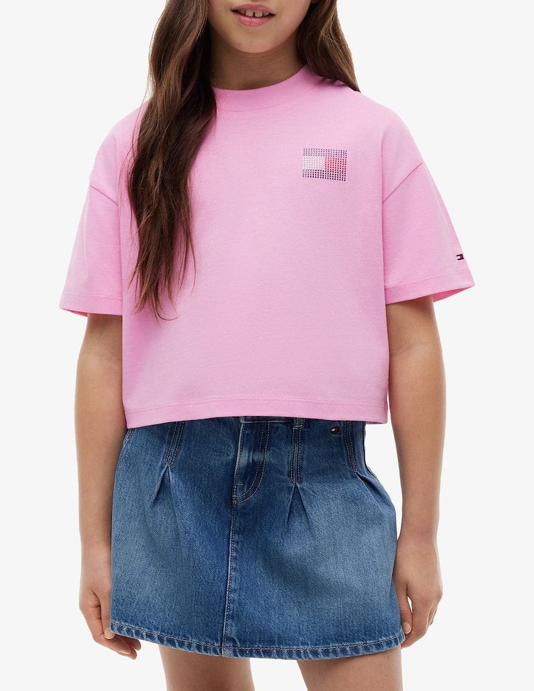 Tommy Hilfiger T-shirt con strass - immagine 2 Tommy Hilfiger T-shirt con strass - immagine 2