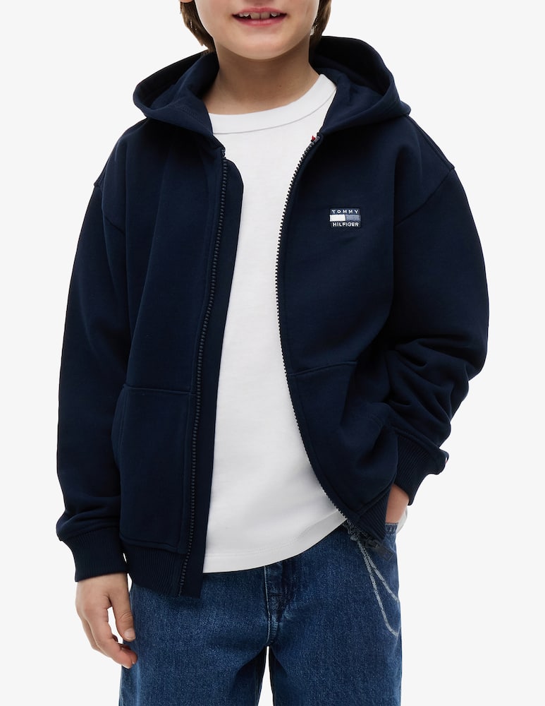 Tommy Hilfiger Felpa con cappuccio e zip - immagine 2 Tommy Hilfiger Felpa con cappuccio e zip - immagine 2