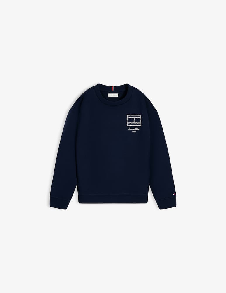 Tommy Hilfiger Felpa con logo Outline flag - immagine 1 Tommy Hilfiger Felpa con logo Outline flag - immagine 1