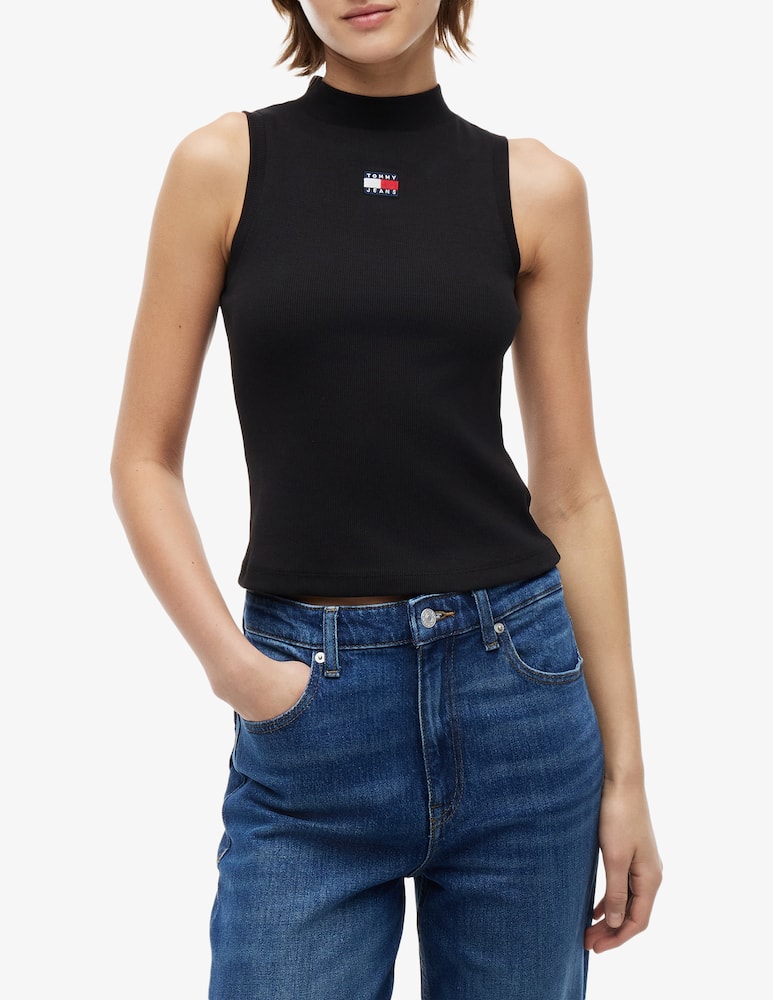 rinascente Tommy Jeans Top senza maniche Slim Badge