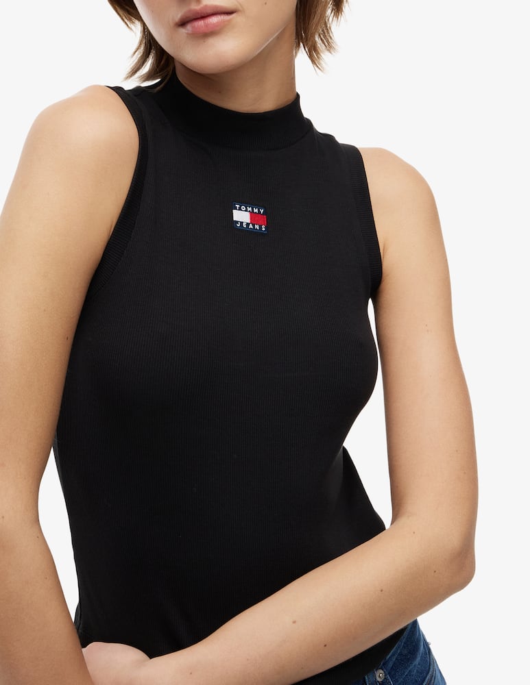 rinascente Tommy Jeans Top senza maniche Slim Badge