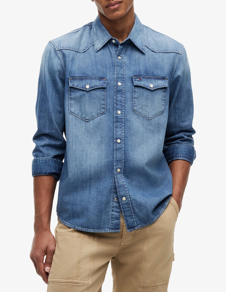 rinascente Tommy Jeans Camicia western in jeans