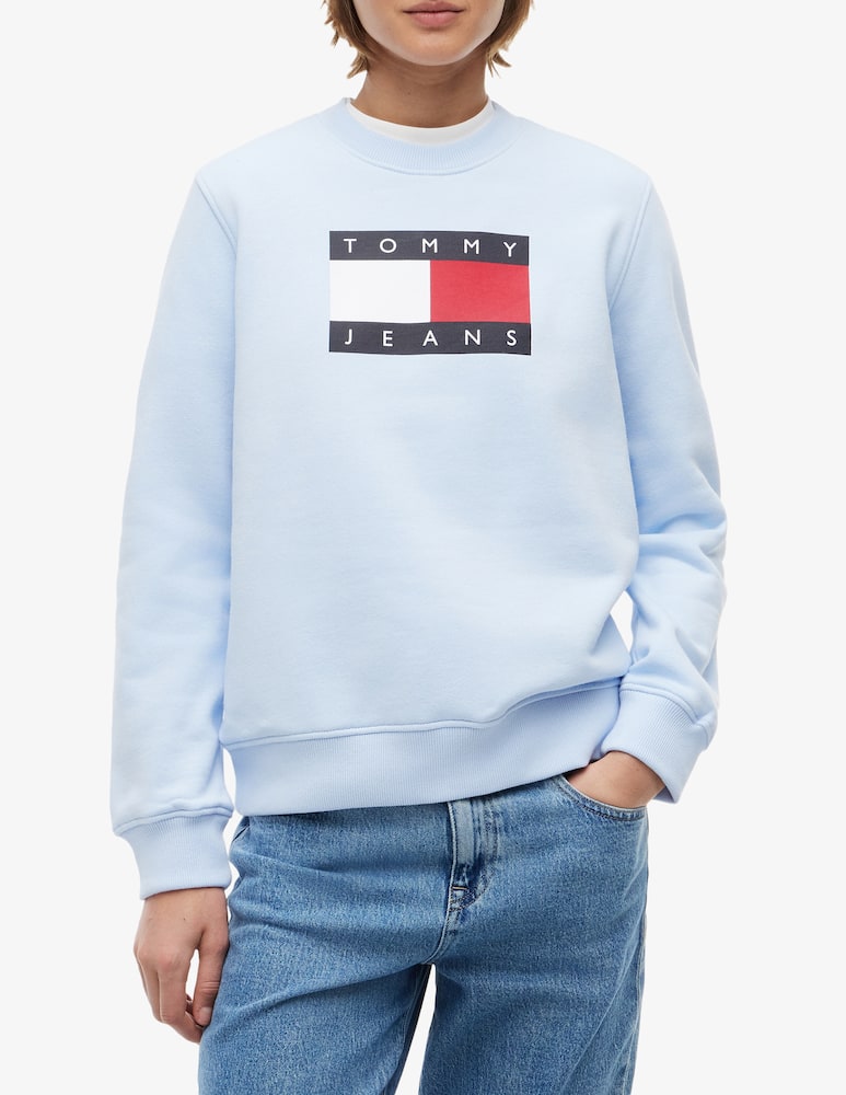 Tommy Jeans Felpa girocollo con logo - immagine 1 Tommy Jeans Felpa girocollo con logo - immagine 1