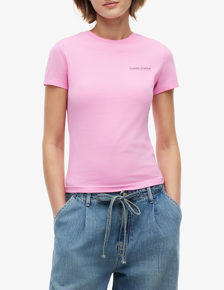 rinascente Tommy Jeans Slim logo cotton t-shirt