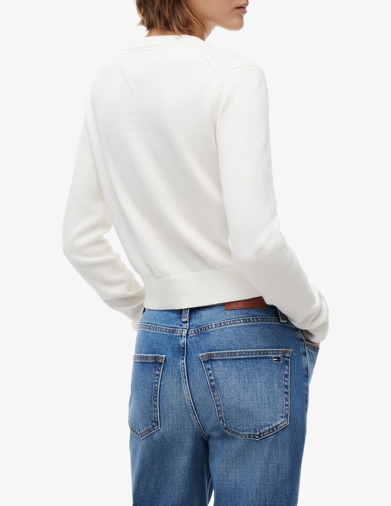 rinascente Tommy Jeans Flag crew neck jumper