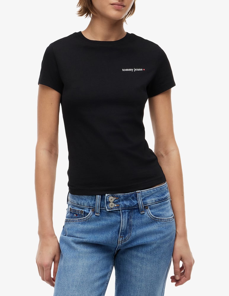 rinascente Tommy Jeans Slim logo t-shirt