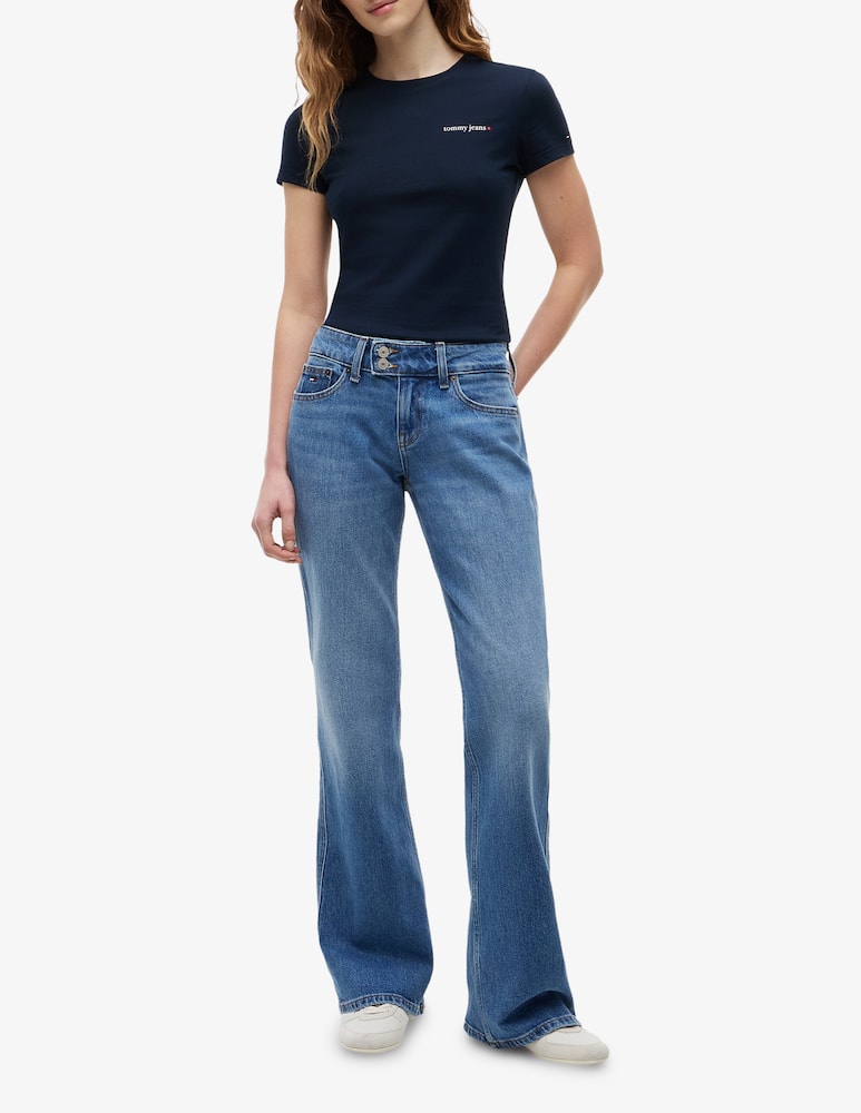 rinascente Tommy Jeans T-shirt slim con logo in cotone