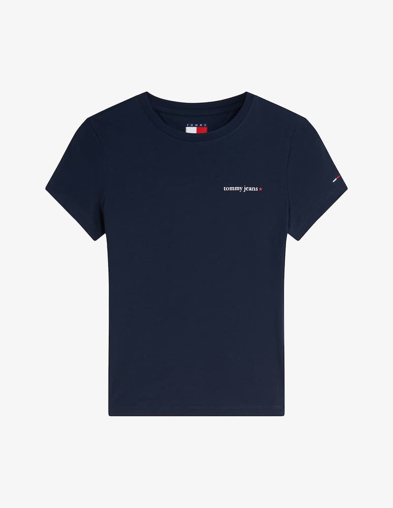 rinascente Tommy Jeans T-shirt slim con logo in cotone