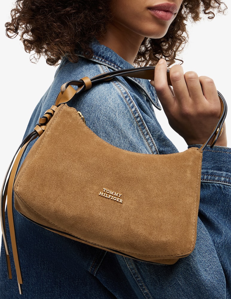 Tommy Hilfiger Borsa a spalla mini in suede - immagine 2 Tommy Hilfiger Borsa a spalla mini in suede - immagine 2
