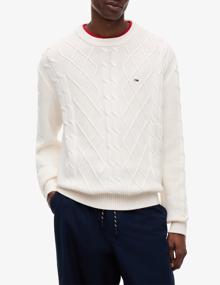 rinascente Tommy Jeans Maglione a trecce con logo