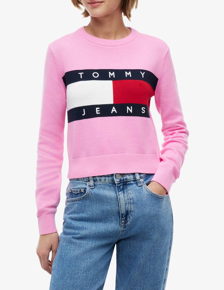 Tommy Jeans Maglione in cotone con logo - immagine 1 Tommy Jeans Maglione in cotone con logo - immagine 1