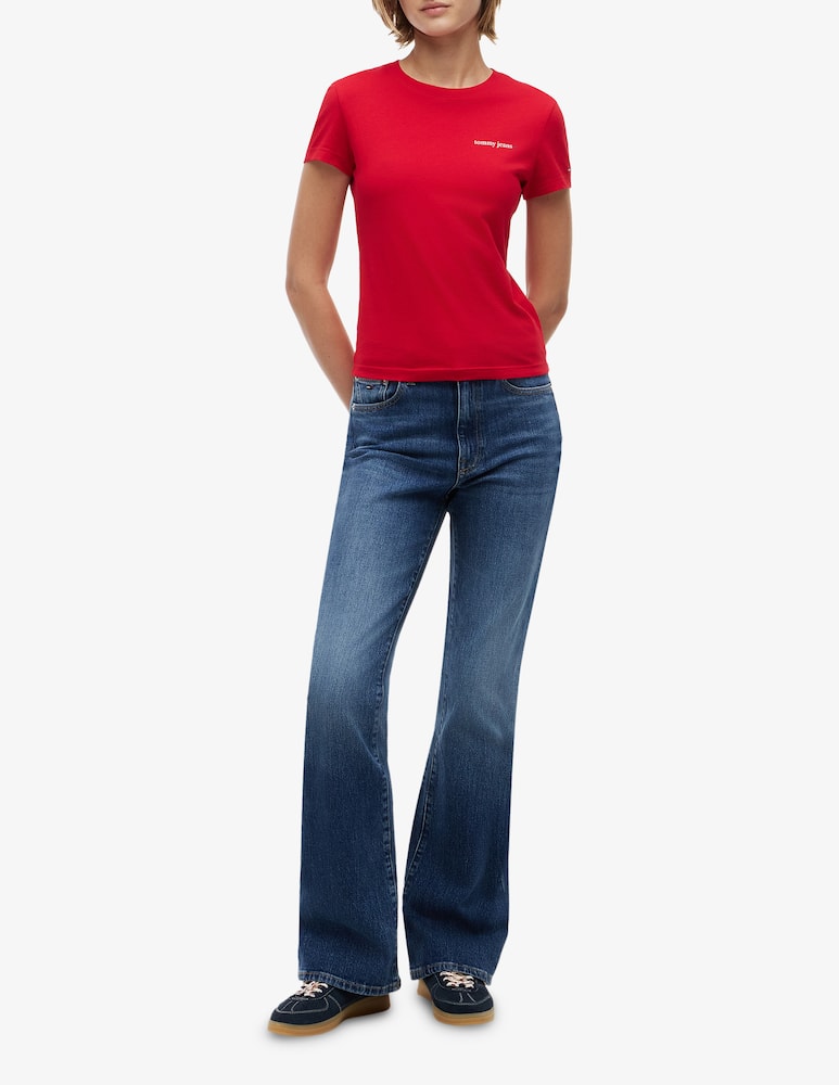rinascente Tommy Jeans T-shirt slim con logo in cotone