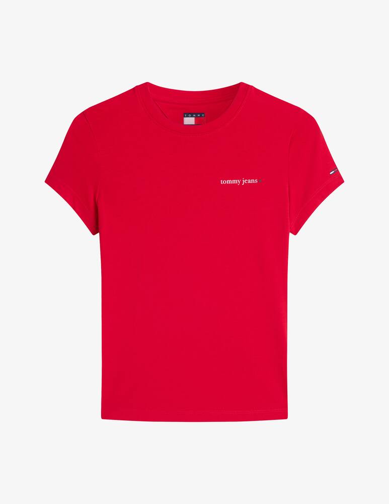 Tommy Jeans T-shirt slim con logo in cotone - immagine 5 Tommy Jeans T-shirt slim con logo in cotone - immagine 5