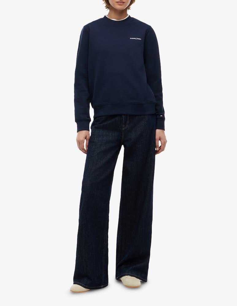rinascente Tommy Jeans Felpa girocolloin cotone con logo