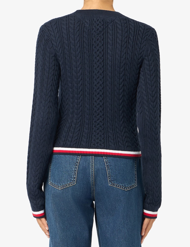 Tommy Jeans Maglione girocollo a trecce - immagine 3 Tommy Jeans Maglione girocollo a trecce - immagine 3