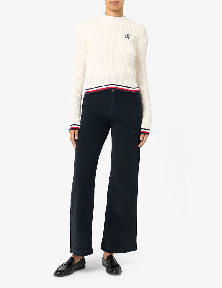 rinascente Tommy Jeans Cable-knit tipping sweater