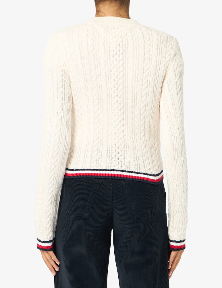 rinascente Tommy Jeans Cable-knit tipping sweater